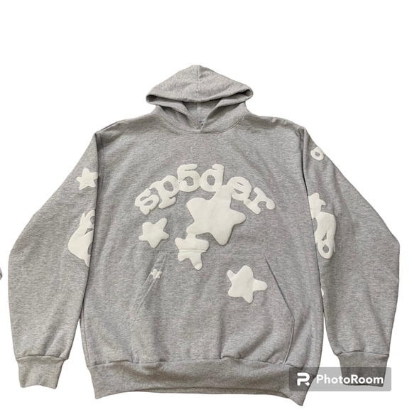 Sp5der Other - Sp5der Beluga Grey Hoodie Sweatshirt XL